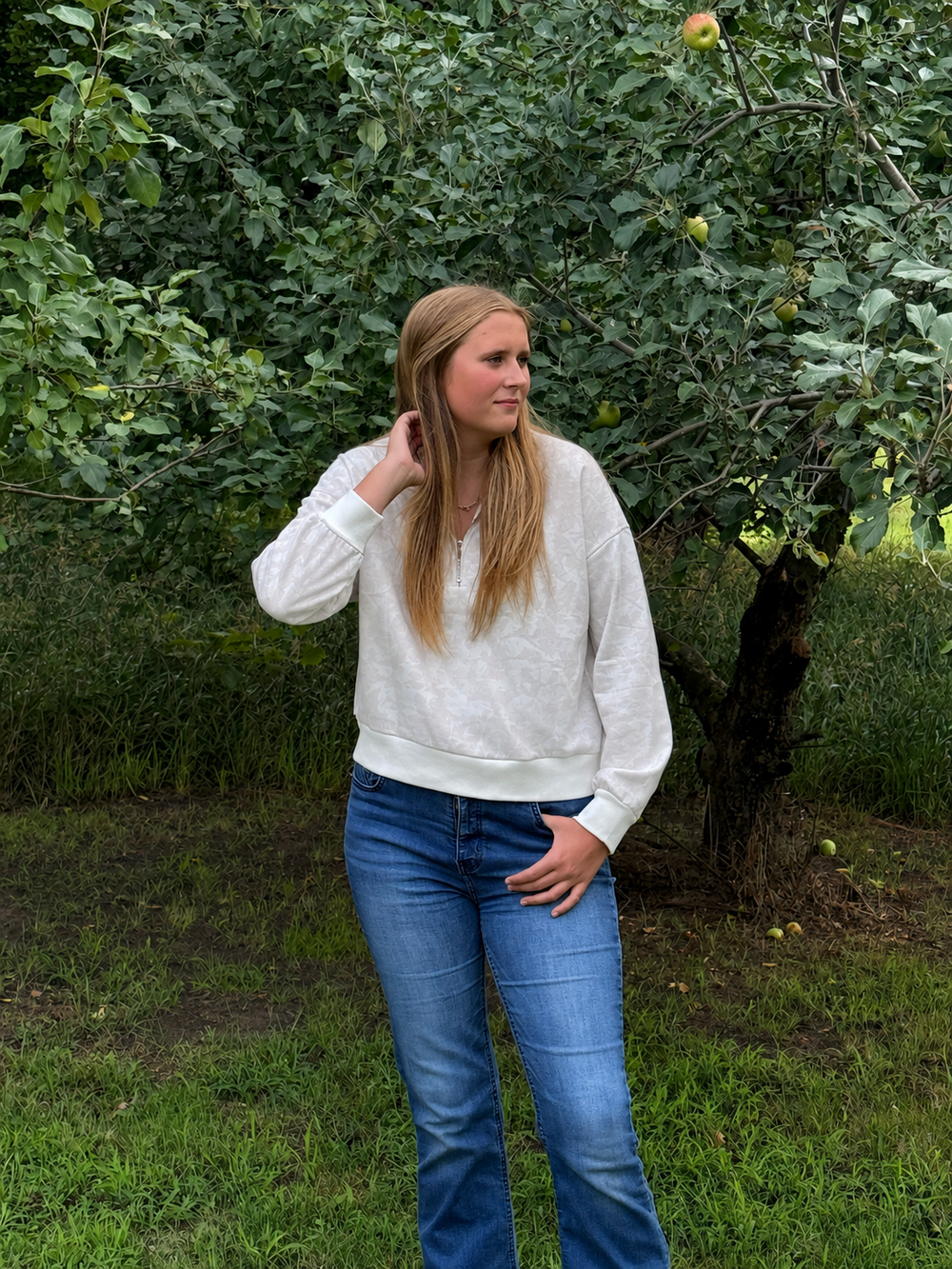 Badlands Fog Camo Quarter-Zip Pullover