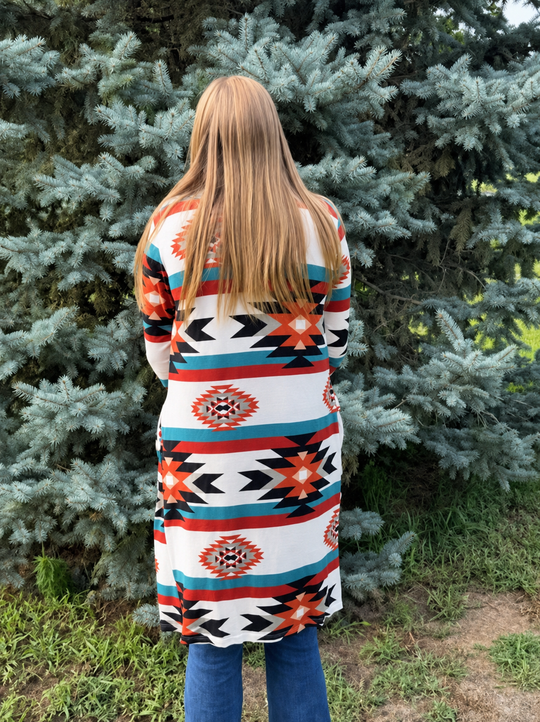 Sedona Sunrise Duster Cardigan