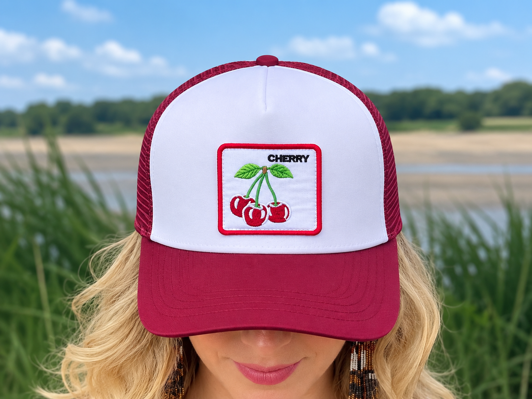 Red Cherries - Womens Trucker Cap