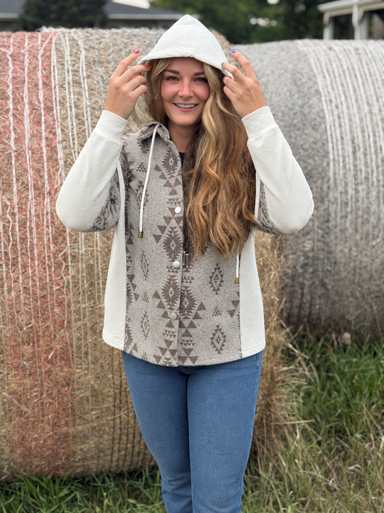 Diamondback Hooded Shacket