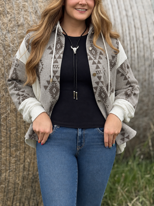 Diamondback Hooded Shacket