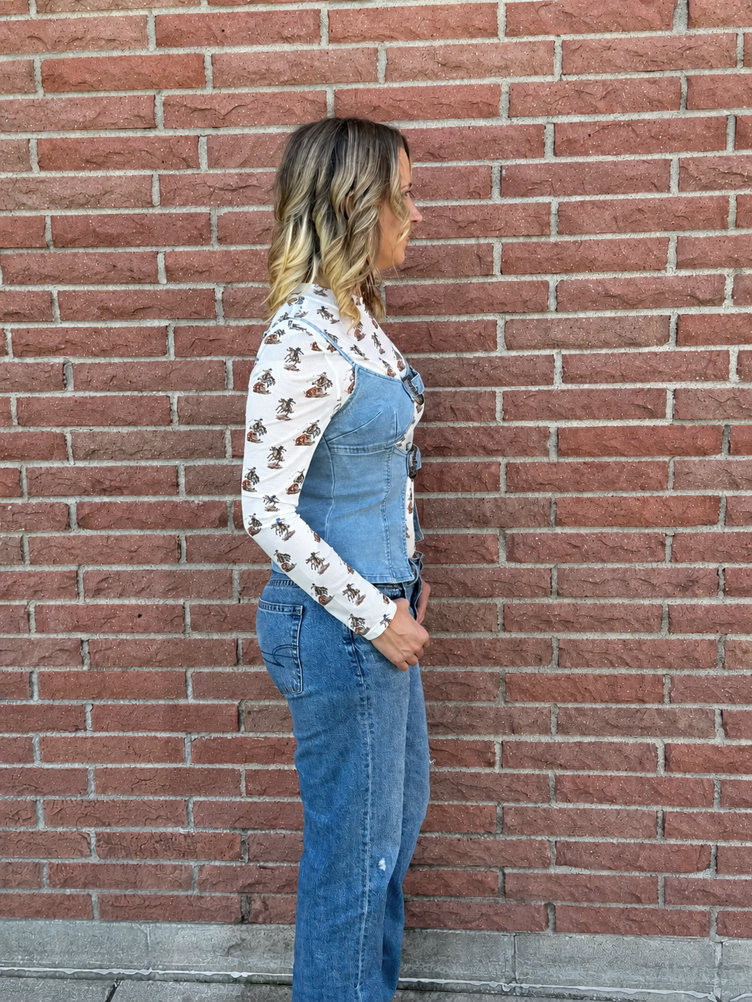 Double-Buckle Denim Topper
