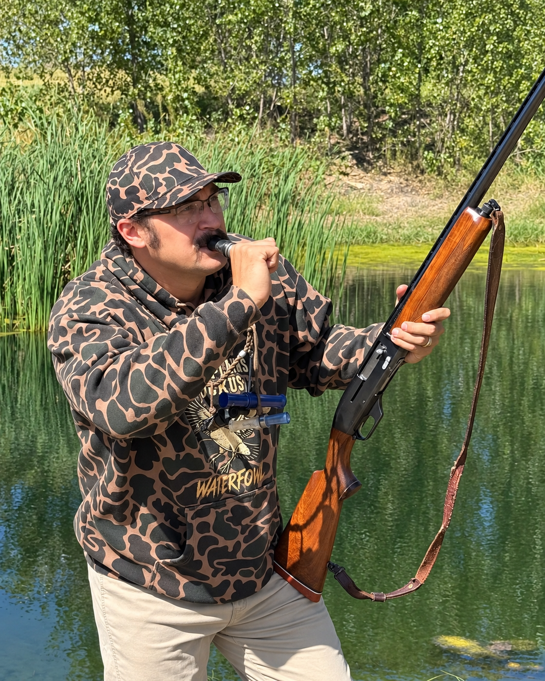 High Plains Ruckus Waterfowl Duck Hunter Camo Hoodie