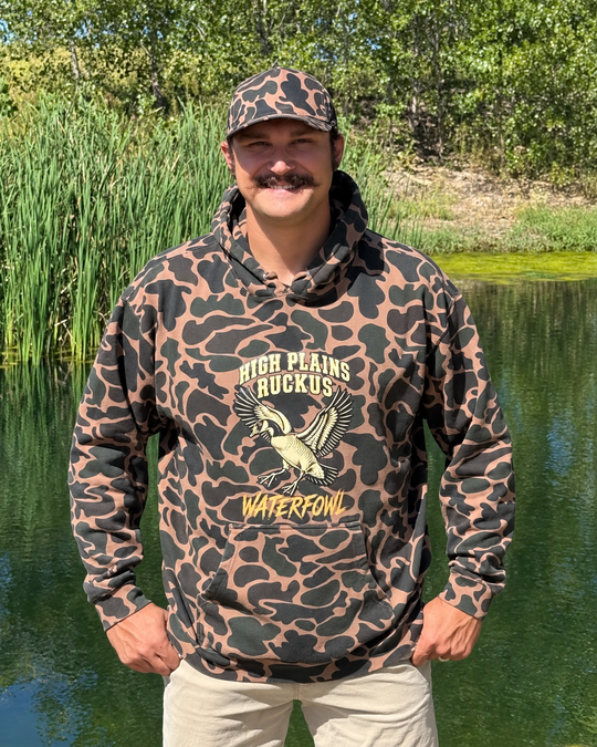 High Plains Ruckus Waterfowl Duck Hunter Camo Hoodie