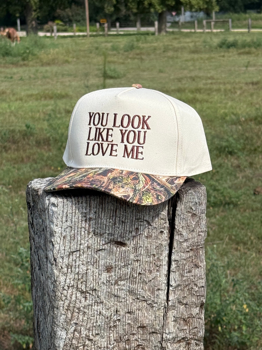You Look Like You Love Me Ball Cap - Woodland Camo