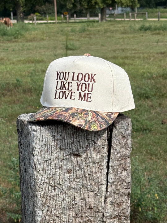 You Look Like You Love Me Ball Cap - Woodland Camo