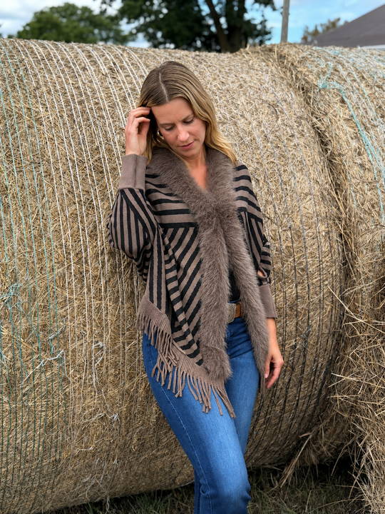 Black Hills Timber Fur Poncho