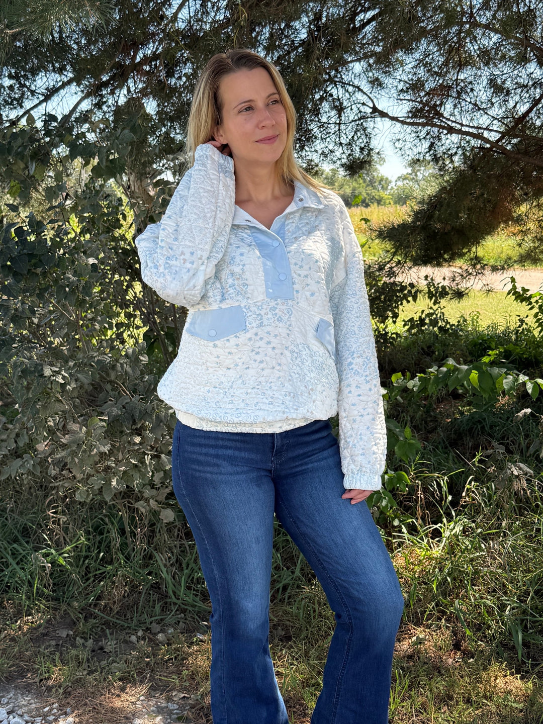 Big Sky Quilted Pullover