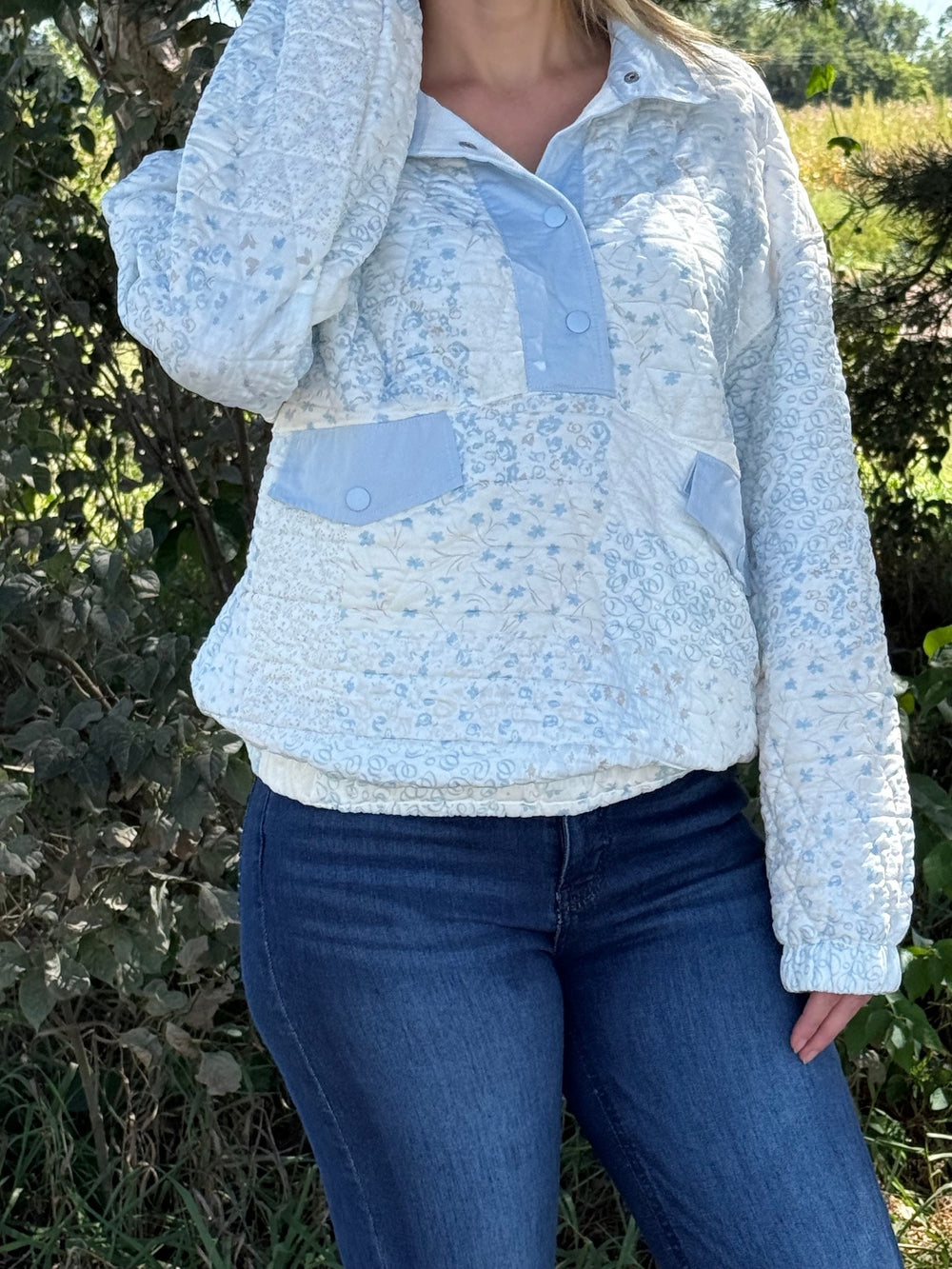 Big Sky Quilted Pullover