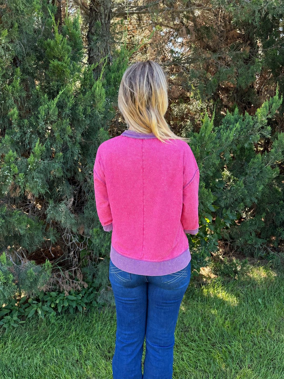 Wild Strawberry Bracelet-Sleeve Shirt