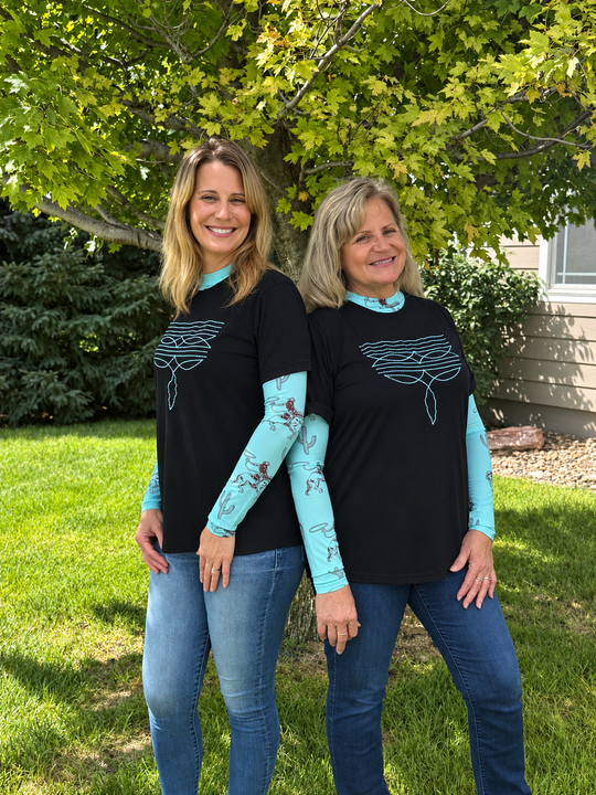 Western and Simple - Black Embroidered Women&