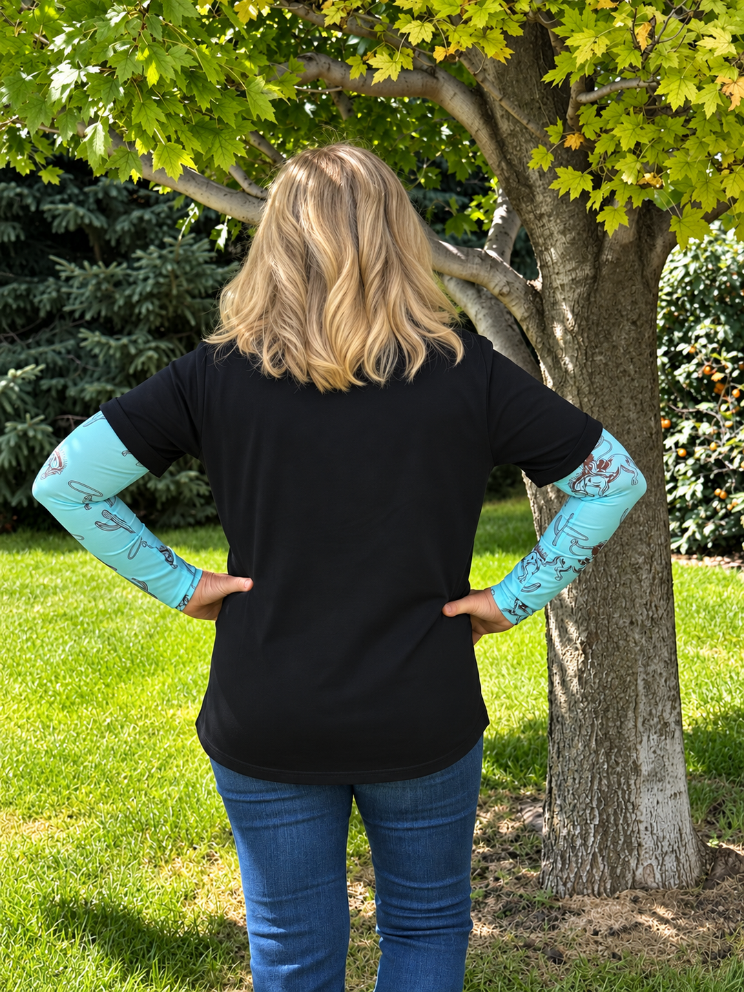 Western and Simple - Black Embroidered Women&