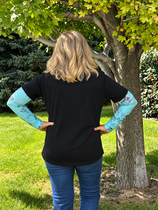 Western and Simple - Black Embroidered Women&