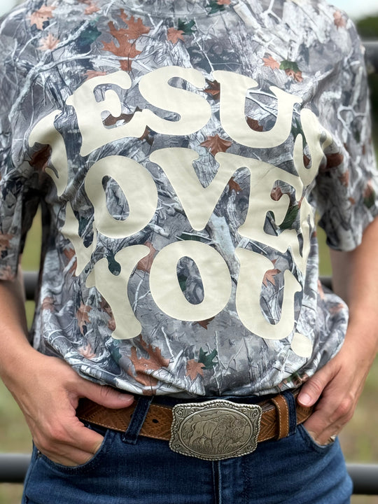 Faith &amp; Foliage Woodland Camo Tee
