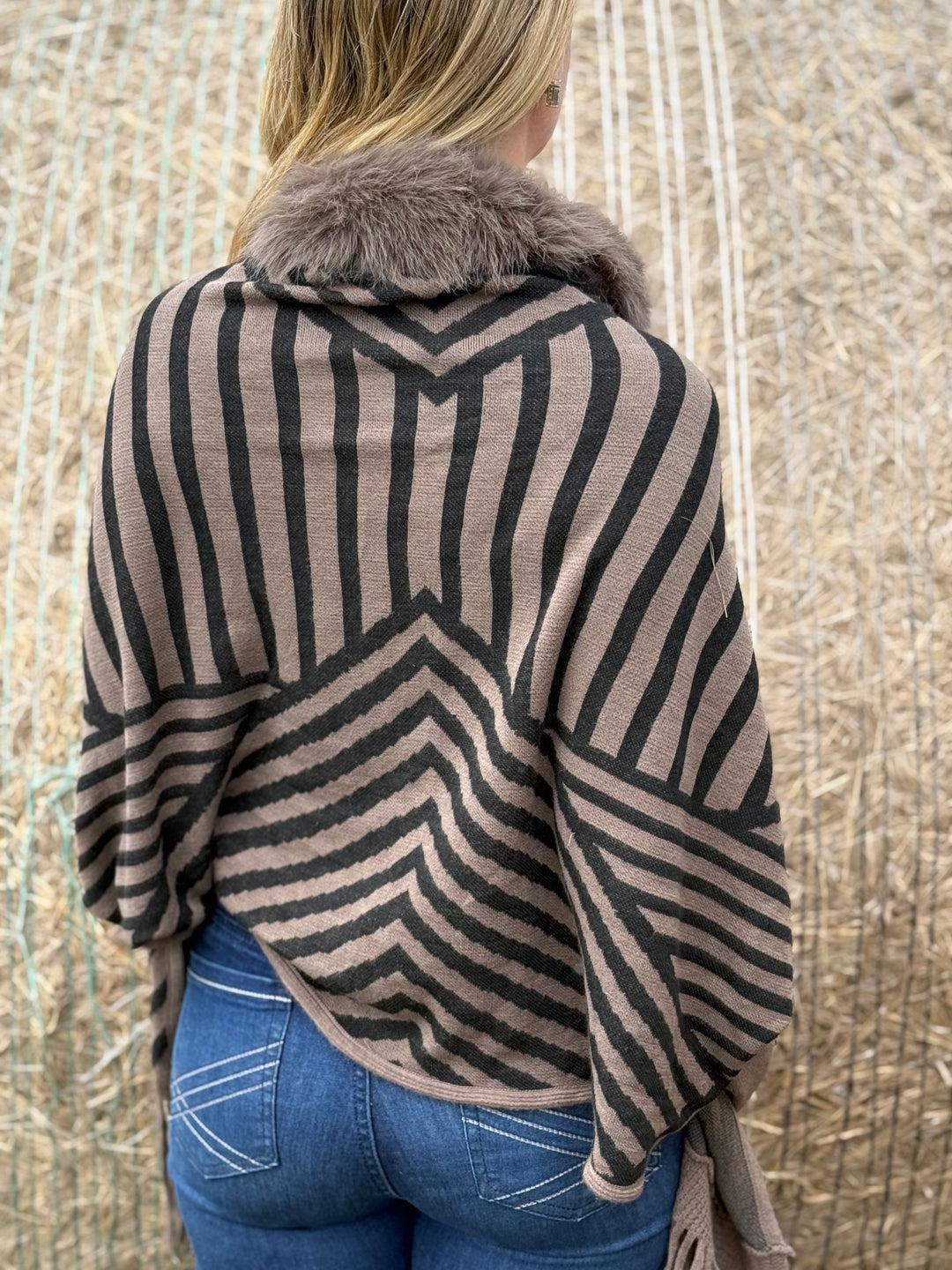 Black Hills Timber Fur Poncho